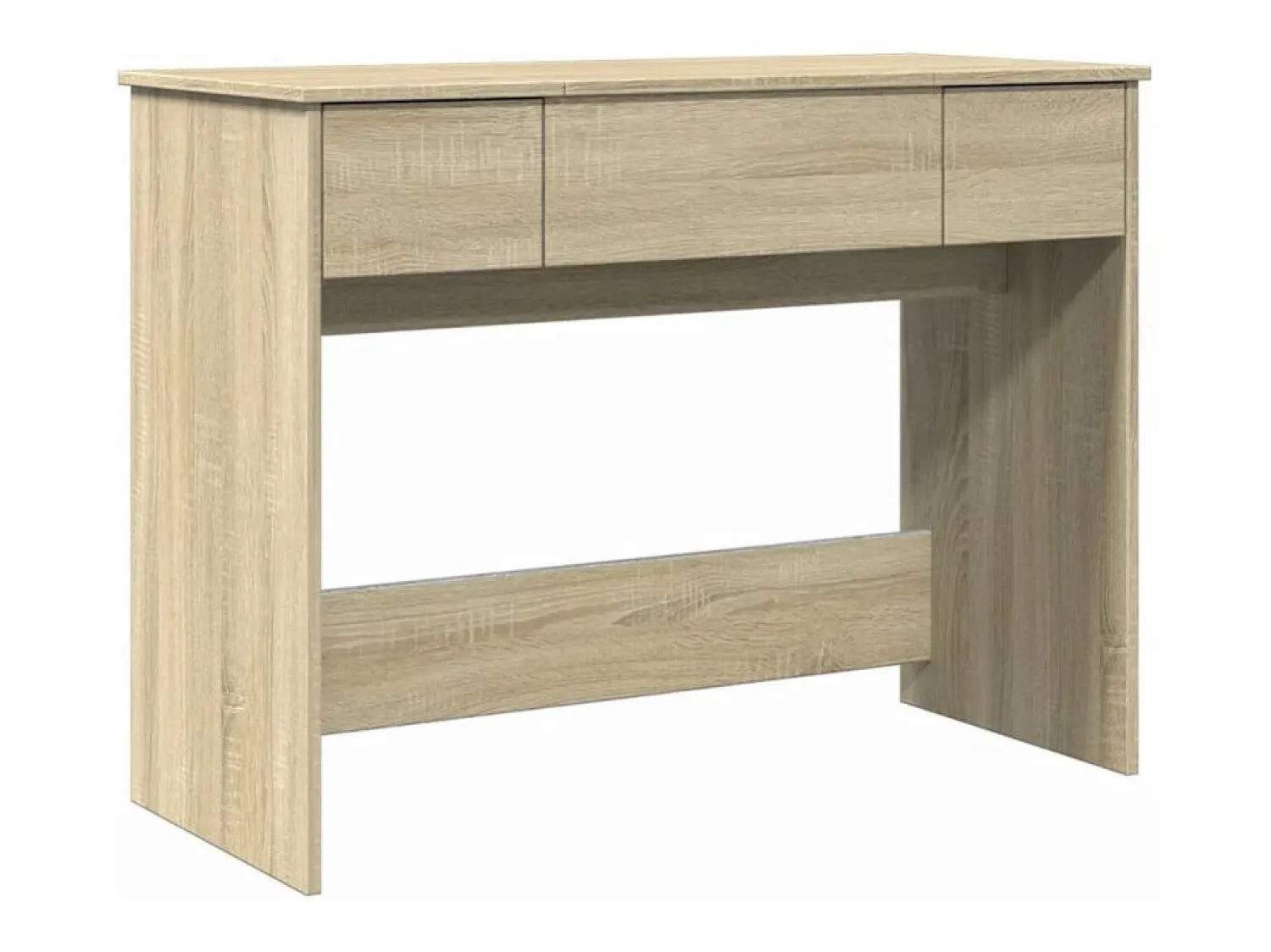Tocador con espejo color roble Sonoma 100x45x76 cm ES486527 Tocador