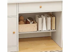 Online TOCADOR CON ESPEJO Y CAJONES MAQUILLAJE GLAMOUR ESCANDINAVO 100 CM Blanco