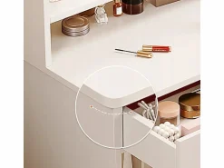 Online TOCADOR CON ESPEJO Y CAJONES MAQUILLAJE GLAMOUR ESCANDINAVO 100 CM Blanco