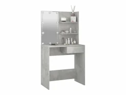 Discount Tocador con LED color hormigón 74,5x40x141 cm ES775640 Tocador
