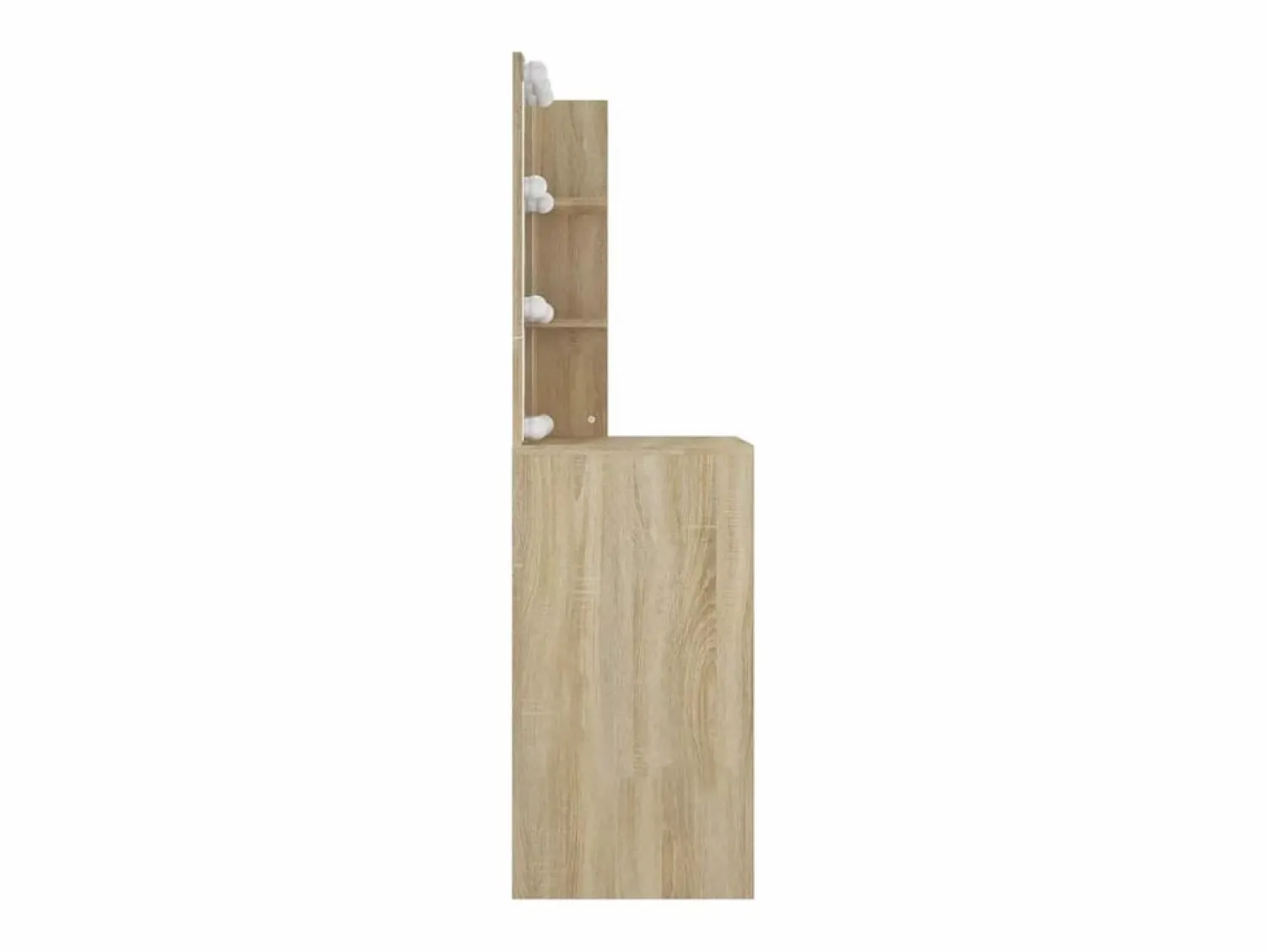 vidaxl Tocador con LED color roble Sonoma 60x40x140 cm Color natural claro
