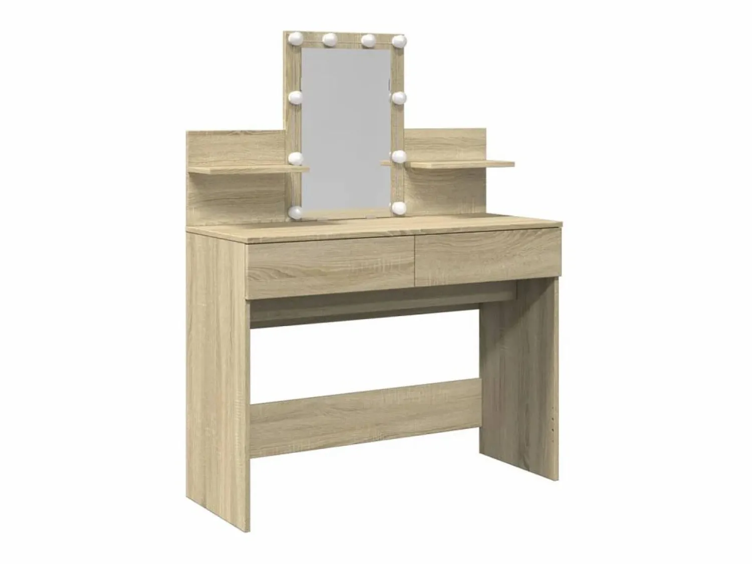 Discount Tocador con LED color roble Sonoma 100x40x130 cm ES516143 Marru00f3n