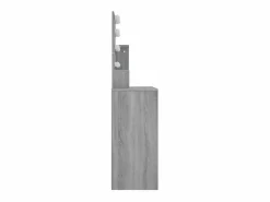 vidaxl Tocador con LED sonoma 86,5x35x136 cm