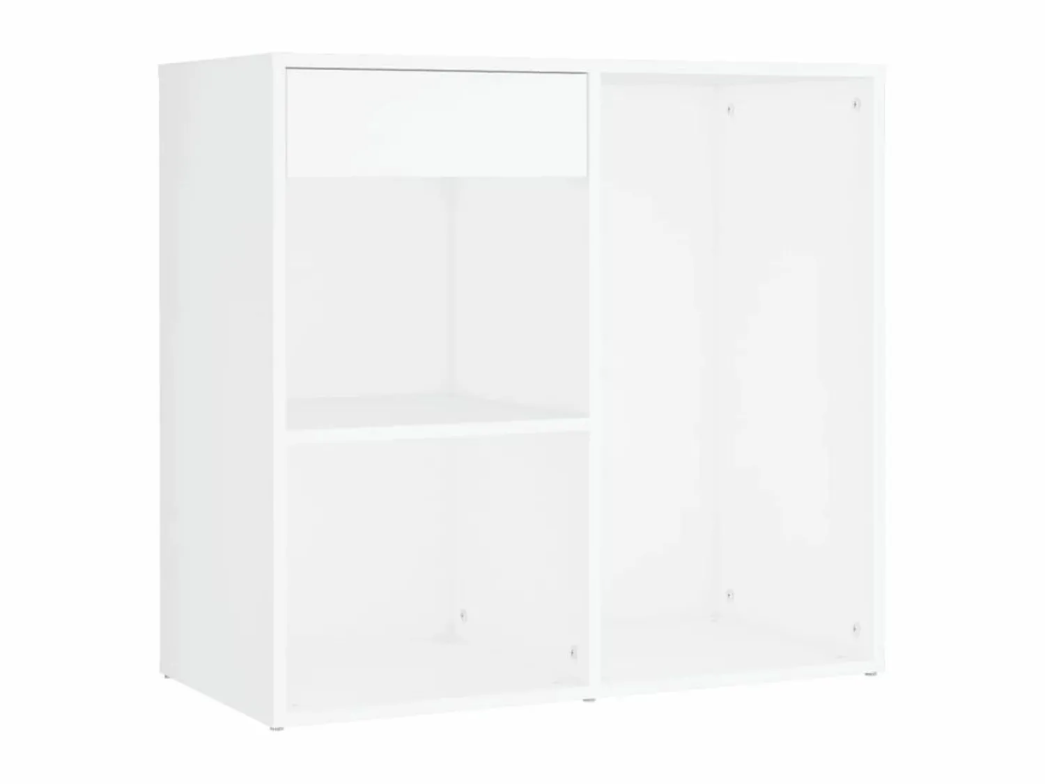 Discount vidaxl Tocador con LED y armario madera contrachapada Blanco