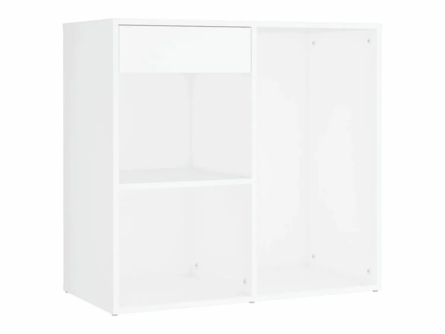 Discount vidaxl Tocador con LED y armario madera contrachapada Blanco