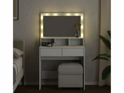 Tocador con luces LED 80x41x134,5 cm ES899782