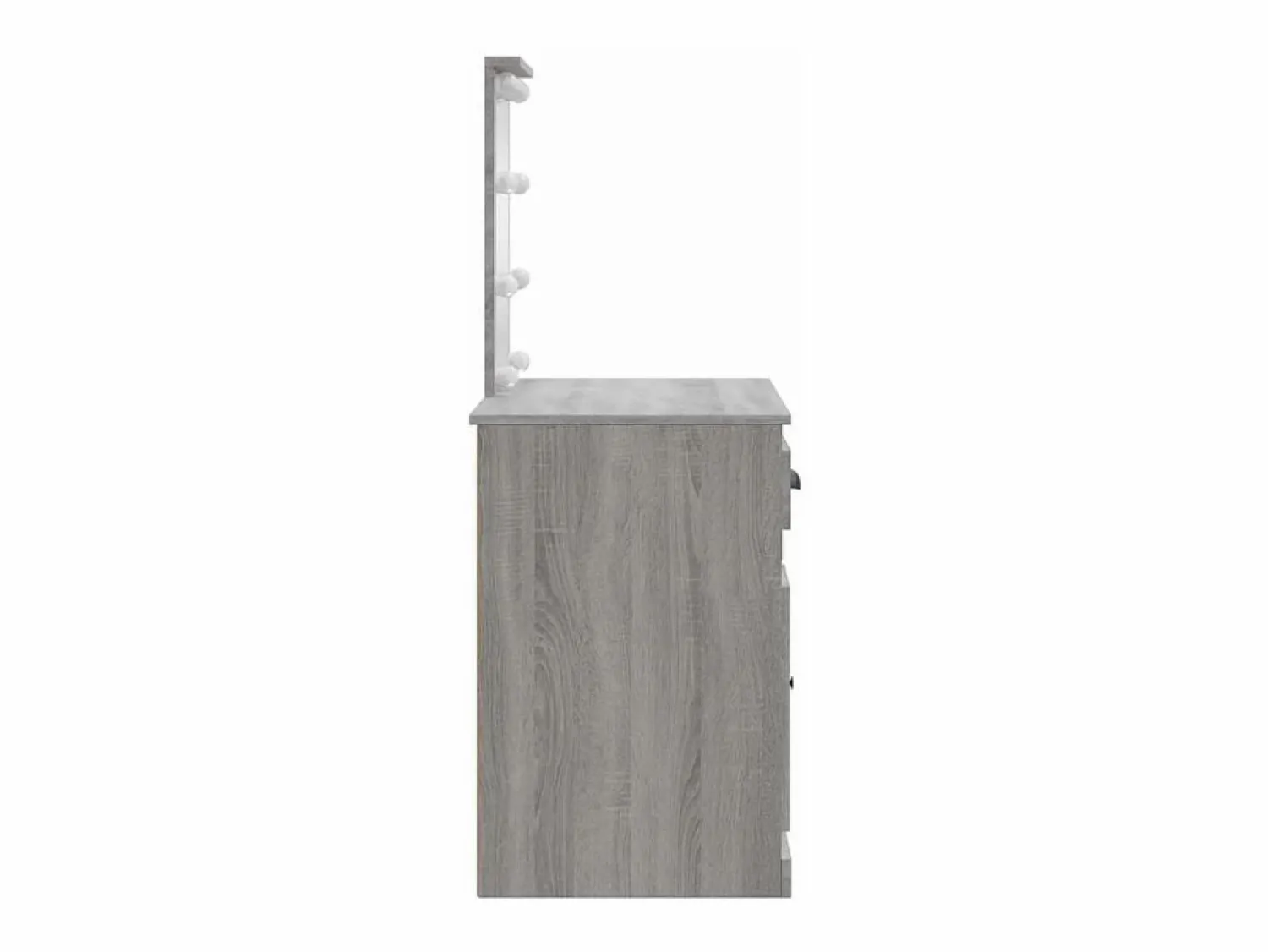 Online vidaxl Tocador con luces LED gris Sonoma 90x42x132,5 cm Color natural claro