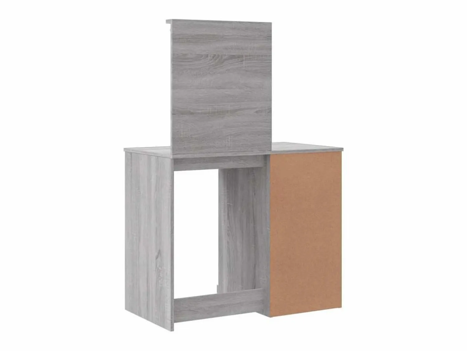 Online vidaxl Tocador con luces LED gris Sonoma 90x42x132,5 cm Color natural claro