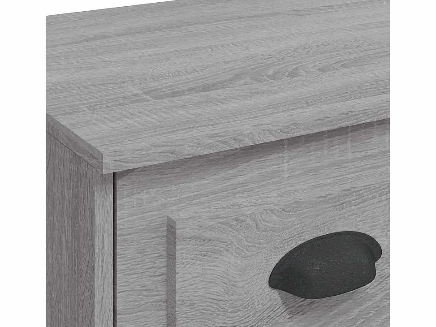 Online vidaxl Tocador con luces LED gris Sonoma 90x42x132,5 cm Color natural claro