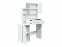 Clearance vidaxl Tocador con mueble 80x35x132 cm Blanco