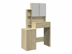 Tocador con mueble roble Sonoma 80x35x132 cm ES736550