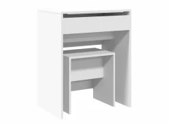 Hot Tocador con taburete 60x40x113,5 cm ES929628 Blanco