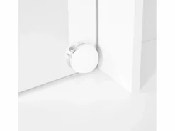 New Tocador de dormitorio con 3 cajones y 2 puertas, espejo LED, color - Incluye taburete Tocador