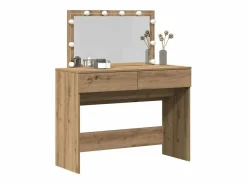 Outlet Tocador de roble artesanal 100 x 40 x 120 cm Madera de ingeniería Tocador