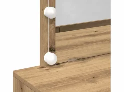 Outlet Tocador de roble artesanal 100 x 40 x 120 cm Madera de ingeniería Tocador