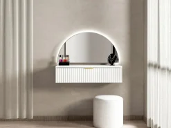 Discount Tocador flotante con espejo y LEDs y 1 cajón en - FRALYN de Pascal Morabito Tocador