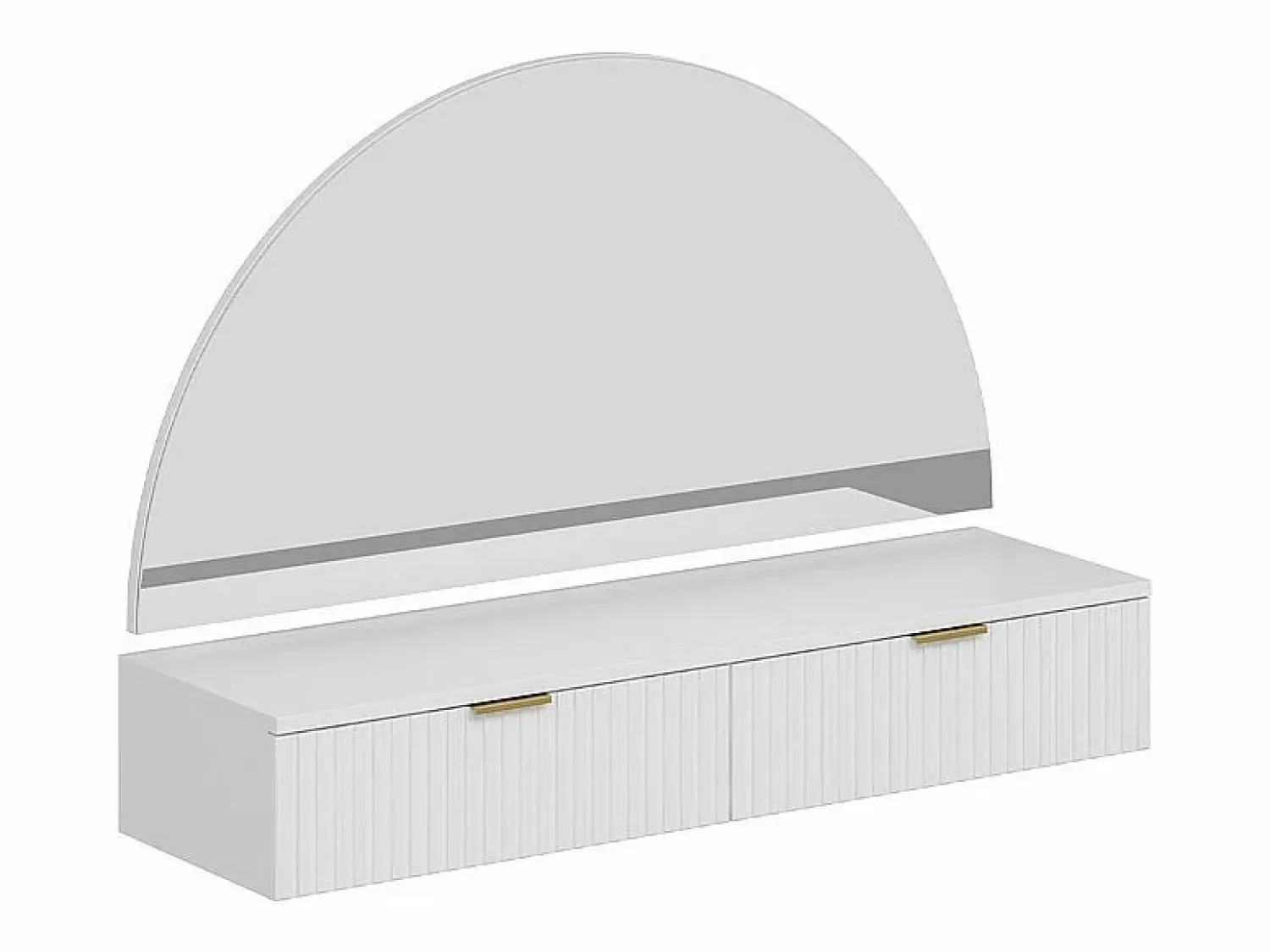 Discount Tocador flotante con espejo y LEDs y 2 cajones - FRALYN de Pascal Morabito Tocador