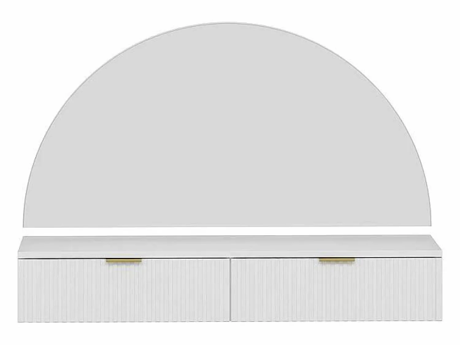 Discount Tocador flotante con espejo y LEDs y 2 cajones - FRALYN de Pascal Morabito Tocador