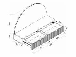 Discount Tocador flotante con espejo y LEDs y 2 cajones - FRALYN de Pascal Morabito Tocador