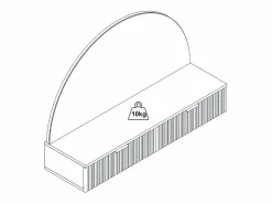 New Tocador flotante con espejo y LEDs y 2 cajones - FRALYN de Pascal Morabito Tocador