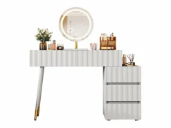 Hauss Spole Tocador moderno con espejo LED - con 3 cajones - 100 x 40 x 127 cm -