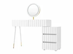 Hauss Spole Tocador moderno con espejo LED - con 3 cajones - 100 x 40 x 127 cm -