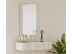 Discount MB Muebles Bonitos Tocador para Dormitorio en 80x42x97cm Velia Blanco