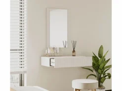 Discount MB Muebles Bonitos Tocador para Dormitorio en 80x42x97cm Velia Blanco