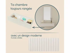 Discount MB Muebles Bonitos Tocador para Dormitorio en 80x42x97cm Velia Blanco