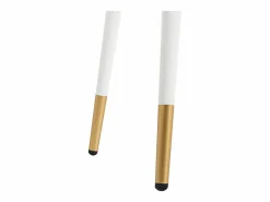 ModernLuxe Tocador 100x40x76 cm - con 2 cajones - patas de metal - (sin espejo) Blanco