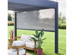 Best Sweeek Toldo de 4m para pérgola bioclimática antracita Gris antracita
