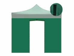 Toldo lateral impermeable de 3x2m con puerta enrollable para cenador plegable de 3x3m Cenador Y Quiosco
