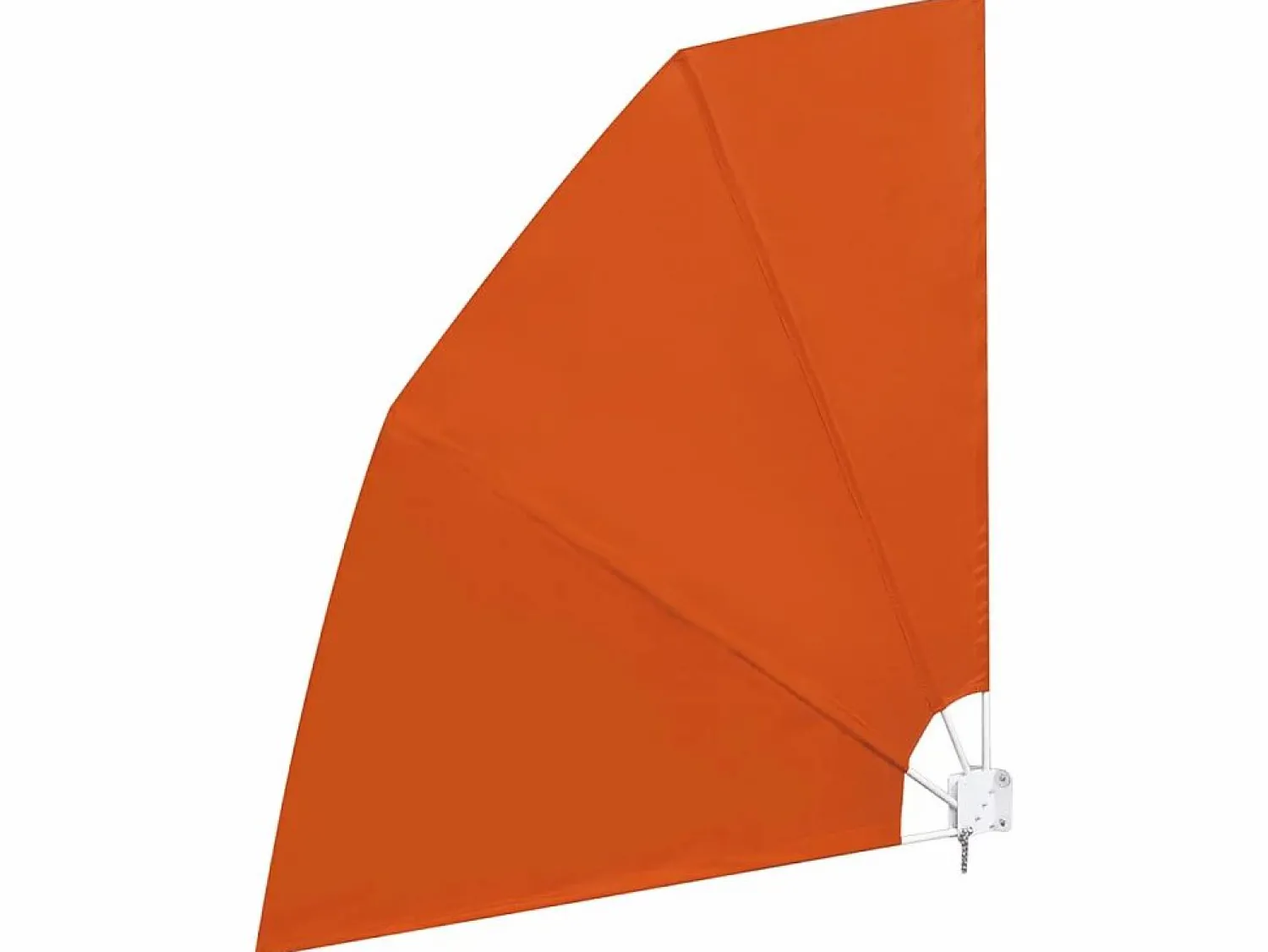 Toldo lateral plegable de balcón color terracota 210x210 cm ES98686
