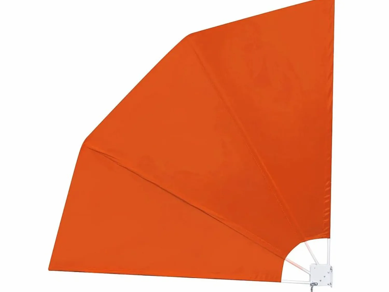 Toldo lateral plegable de balcón color terracota 210x210 cm ES98686