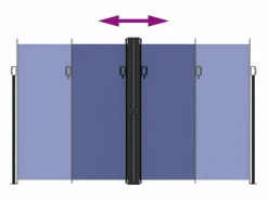 Toldo lateral retráctil 200x600 cm ES304731 Marquesina