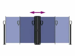 Best Toldo lateral retráctil 100x600 cm ES806875 Azul