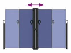Clearance Toldo lateral retráctil 160x600 cm ES766482 Marquesina