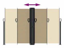 Outlet Toldo lateral retráctil 160x1200 cm ES337759 Marquesina