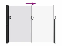 Toldo lateral retráctil 160x300 cm ES566050