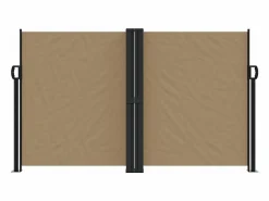 Toldo lateral retráctil gris taupe 140x600 cm ES853592