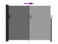 Discount Toldo lateral retráctil 160x300 cm ES741386 Gris antracita