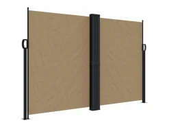 Clearance Toldo lateral retráctil gris taupe 160x1000 cm ES917429 Topo