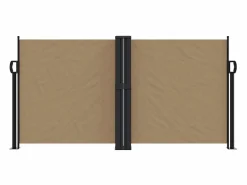 Toldo lateral retráctil gris taupe 120x1000 cm ES863929