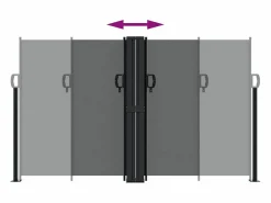 Hot Toldo lateral retráctil 140x1200 cm ES766090 Marquesina
