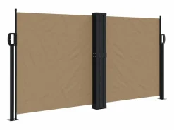 Discount Toldo lateral retráctil gris taupe 120x600 cm ES738201 Topo