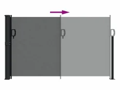 Clearance Toldo lateral retráctil 120x600 cm ES732671 Marquesina