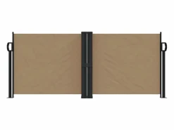 Toldo lateral retráctil gris taupe 100x600 cm ES578358
