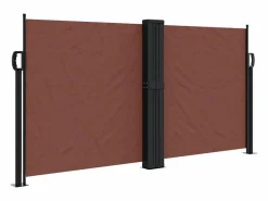Hot Toldo lateral retráctil marrón 120x600 cm ES738611 Marru00f3n