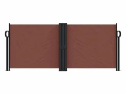 New Toldo lateral retráctil marrón 100x1000 cm ES155232 Marquesina