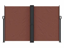 Toldo lateral retráctil marrón 160x600 cm ES838443